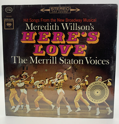 Meredith Willson Here s Love LP NOS Still Sealed Vintage Columbia Record Merrill
