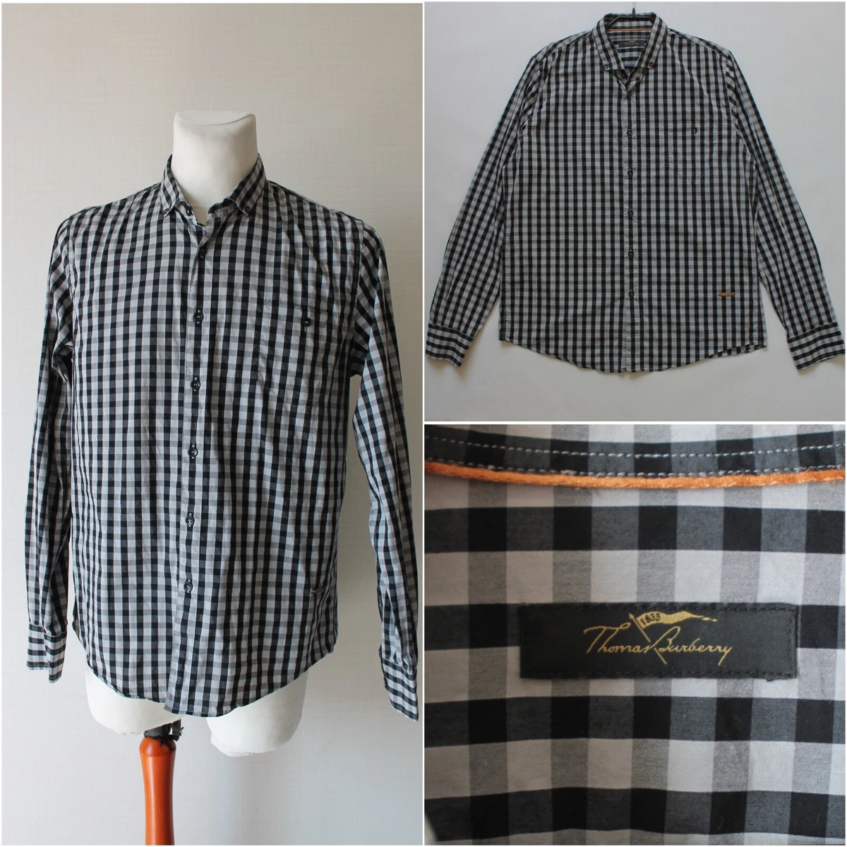 Vintage burberry shirt clearance xl