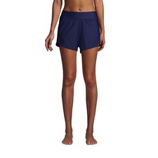 LANDS' END Women's 3" Smoothing Swim Shorts Navy Size 6 EXCELLENT