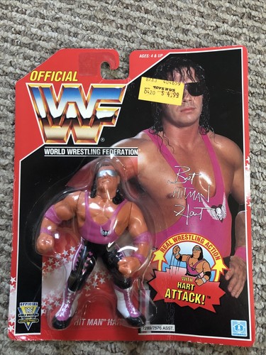 MOC VTG 1993 OFFICIAL WWF BRET HIT MAN HART ATTACK...