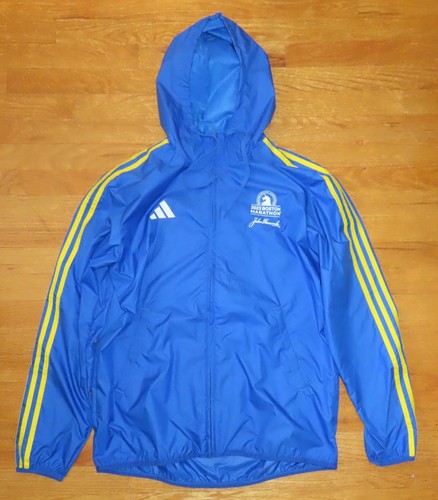 2023 Offizielle Adidas 26.2 BOSTON MARATHON ClimaPROOF (MED) Laufjacke mit Kapuze - Bild 3 von 4