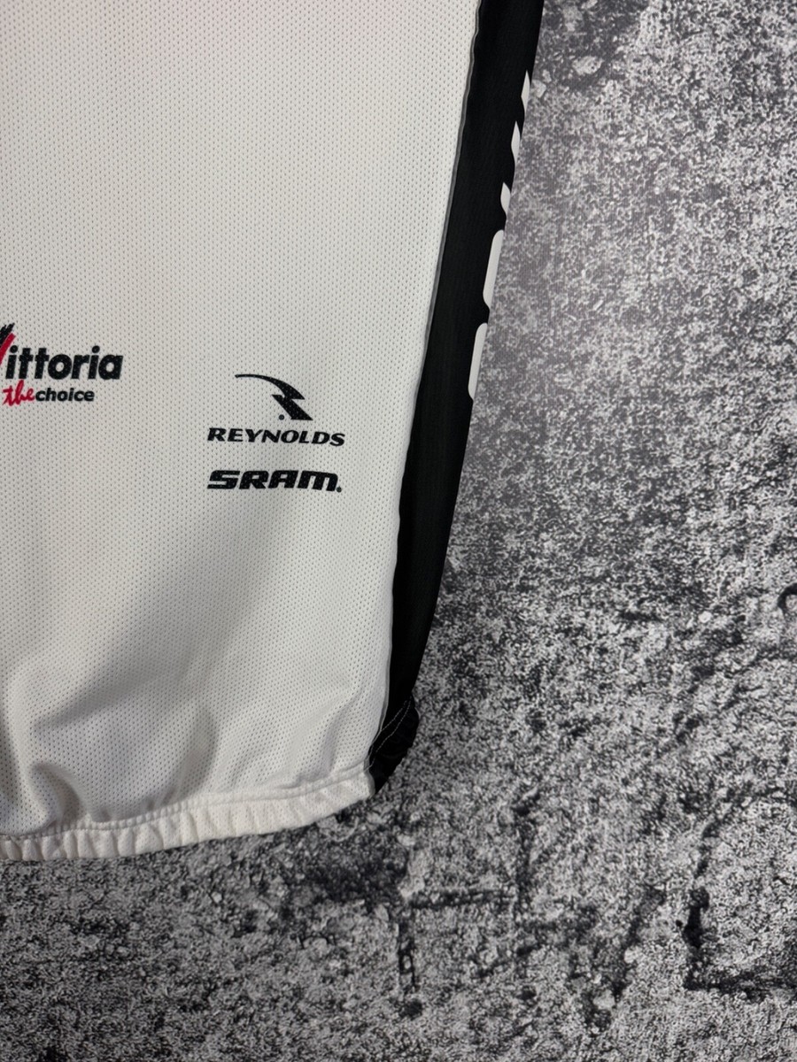 Gilet Cycliste Homme MOA Taille L - Blanc/Noir - Fabriqué En Italie - Occasion