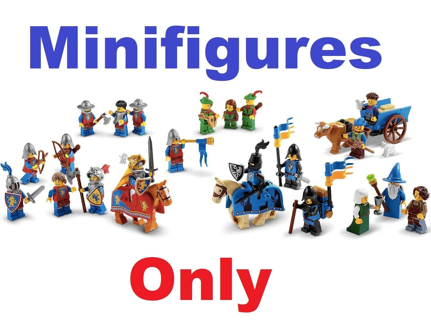 ( 21 Minifigures ) Lego 10305 Lion Knights' Castle 90th Anniversary Medieval