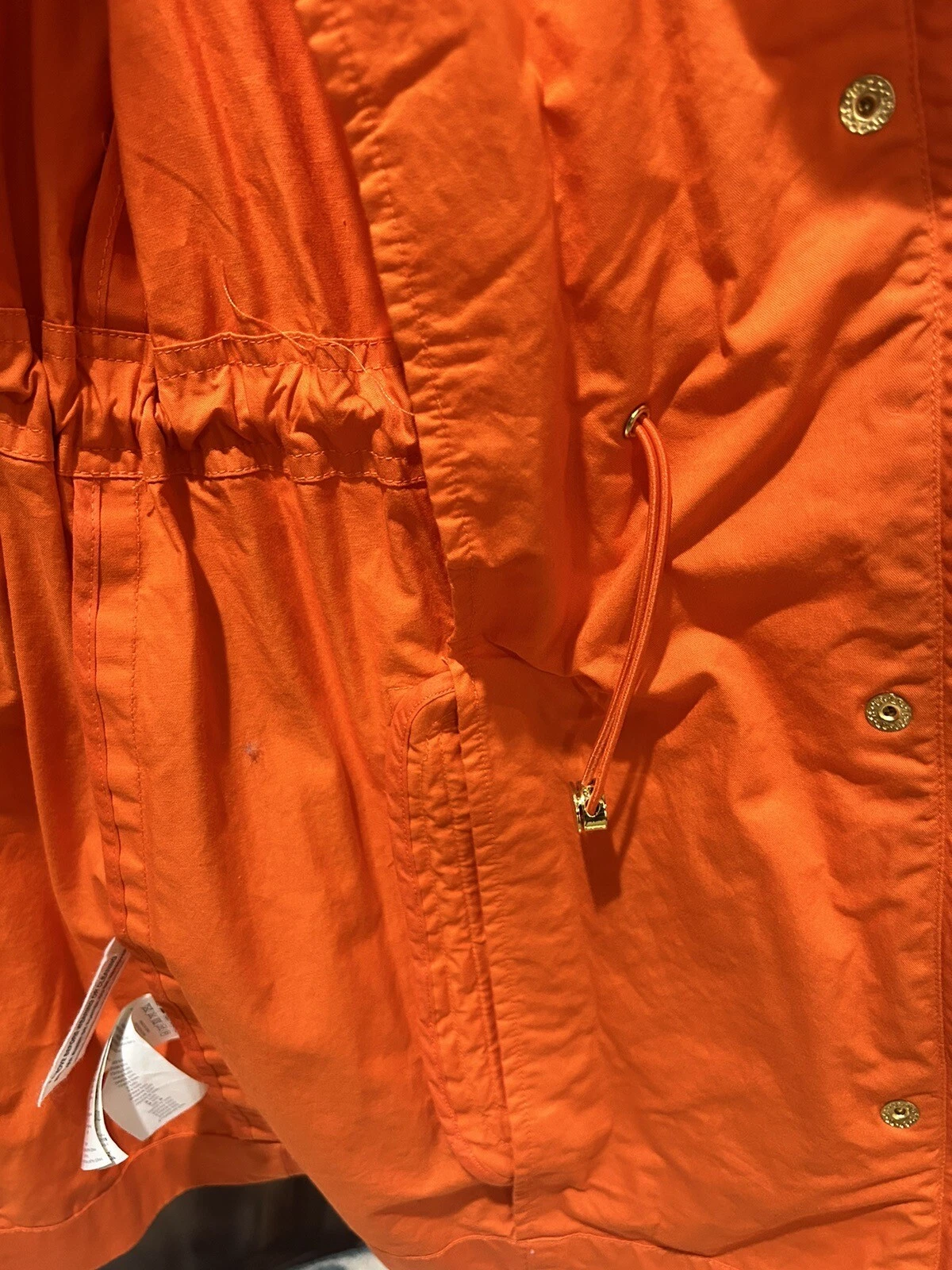 Giacca con cappuccio arancione Michael Kors donna taglia XS nuova con etichette!