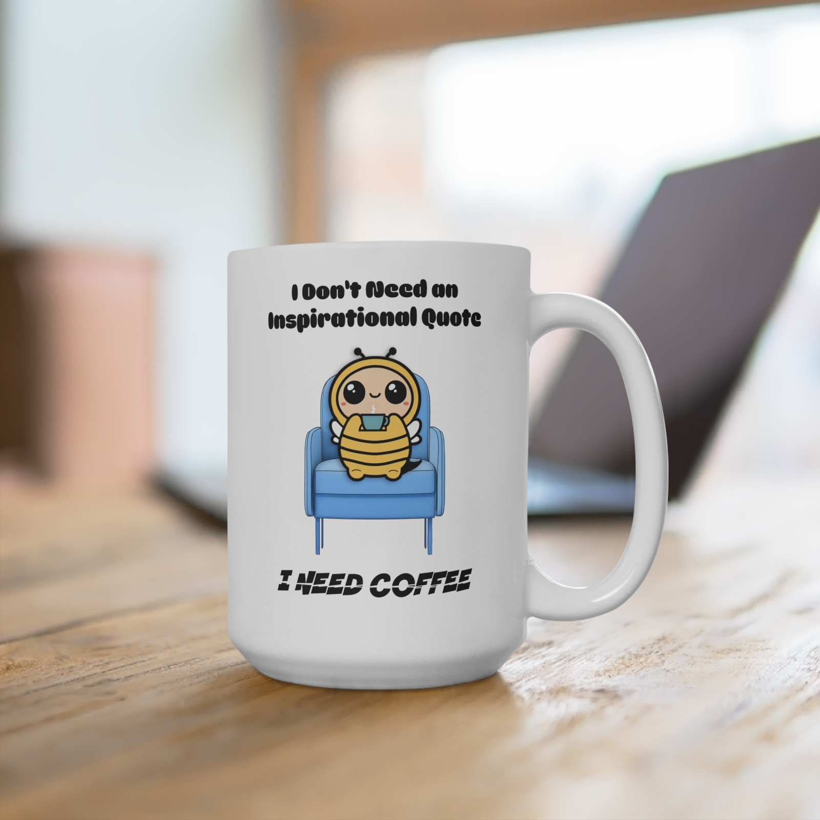 Cute Bee Coffee Mug, Bee Lover Gift, Funny Coffee Cup, Beekeeper Mug, Honeybee