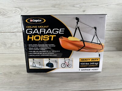 Garage Hoist CargoLoc Ceiling Mount 100 lbs Organize Clean New Never Used