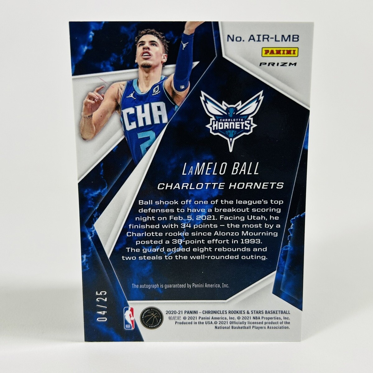 LaMelo Ball 2020-21 Chronicles Rookies & Stars Airborne RC Auto