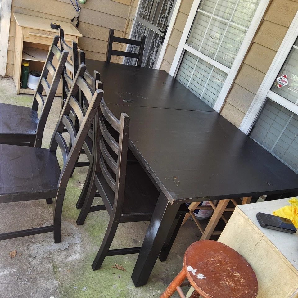 ОБЕДЕННЫЙ СТОЛ IKEA bjursta с удлинителем коричневые деревянные прямоугольные выдвижные сиденья 8-12 - Изображение 2 из 4