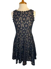 Women’s City Studio Navy Fit and Flare Shirt Dress