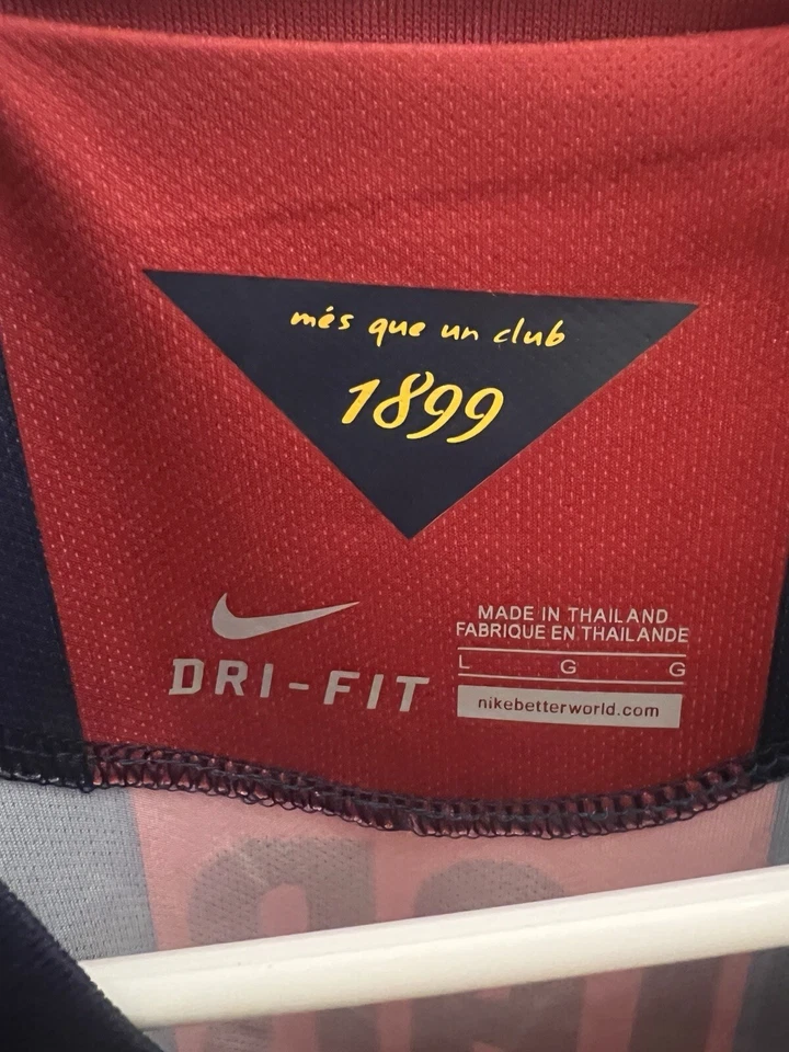 Camiseta deportiva 2014 Luis Suárez Nike Dri Fit FC Barcelona Home BLAUGRANA - grande para hombre Foto 3 de 4