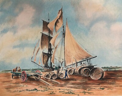 Paul Geygan  ''Getting Ready'' Signed Limited Edition Lithograph Art Nautical Sail