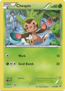 Chespin 8/162 XY Breakthrough Common PERFECT MINT! Pokémon