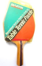 Ping Pong&nbsp;Paddle . MARTIN 80s . NEW + SEALED  Collectible . RARE VINTAGE .