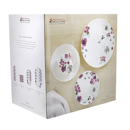 Maxwell & Williams 16 PC Dinner Set Kitchen Plates Side Plates Soup Bowls Mugs - Picture 10 of 11