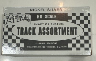 ATLAS HO SCALE NICKEL SILVER TRACK ASSORTMENT #847 Snap Or Custom A5