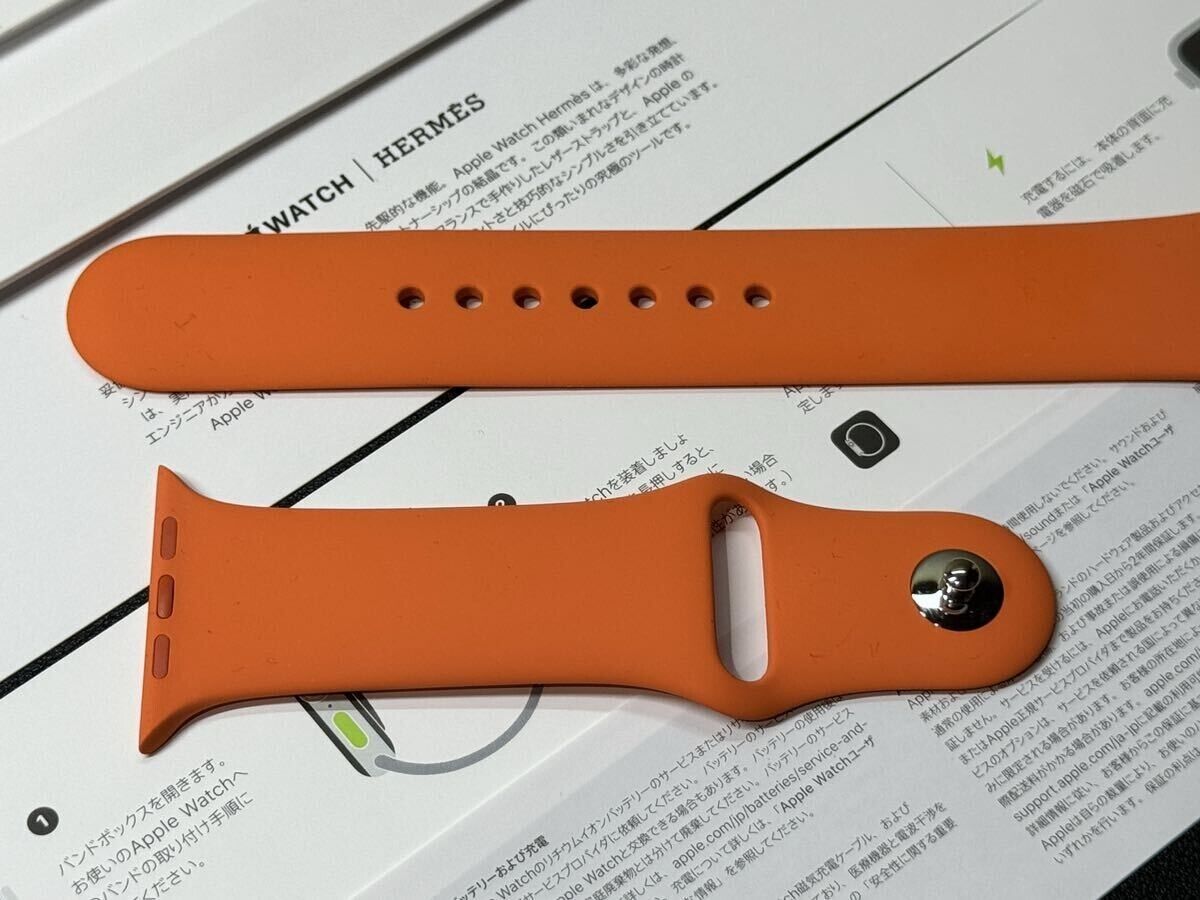 Hermes Apple Watch Orange Sports Band for 38mm 40mm 41mm S/M Hermes Apple Watch Orange Sports Band for 38mm 40mm 41mm S/M