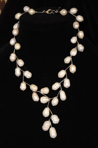 #3 Necklace Baroque White Pearls - 第 1/6 張圖片