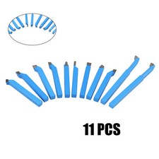 11X Mini Lathe Tool Kit Carbide Tip Cutting Kit Tip Boring Bit Turning Tool 8mm