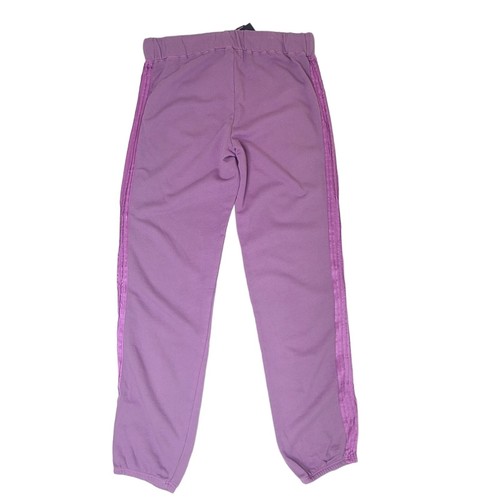 Monrow neon violet purple vintage sweat with silky side pintuck Large - Picture 2 of 11