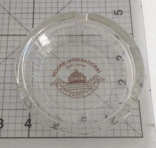 Resorts International Glass Ashtray Atlantic City VIntage Good Condition OOP
