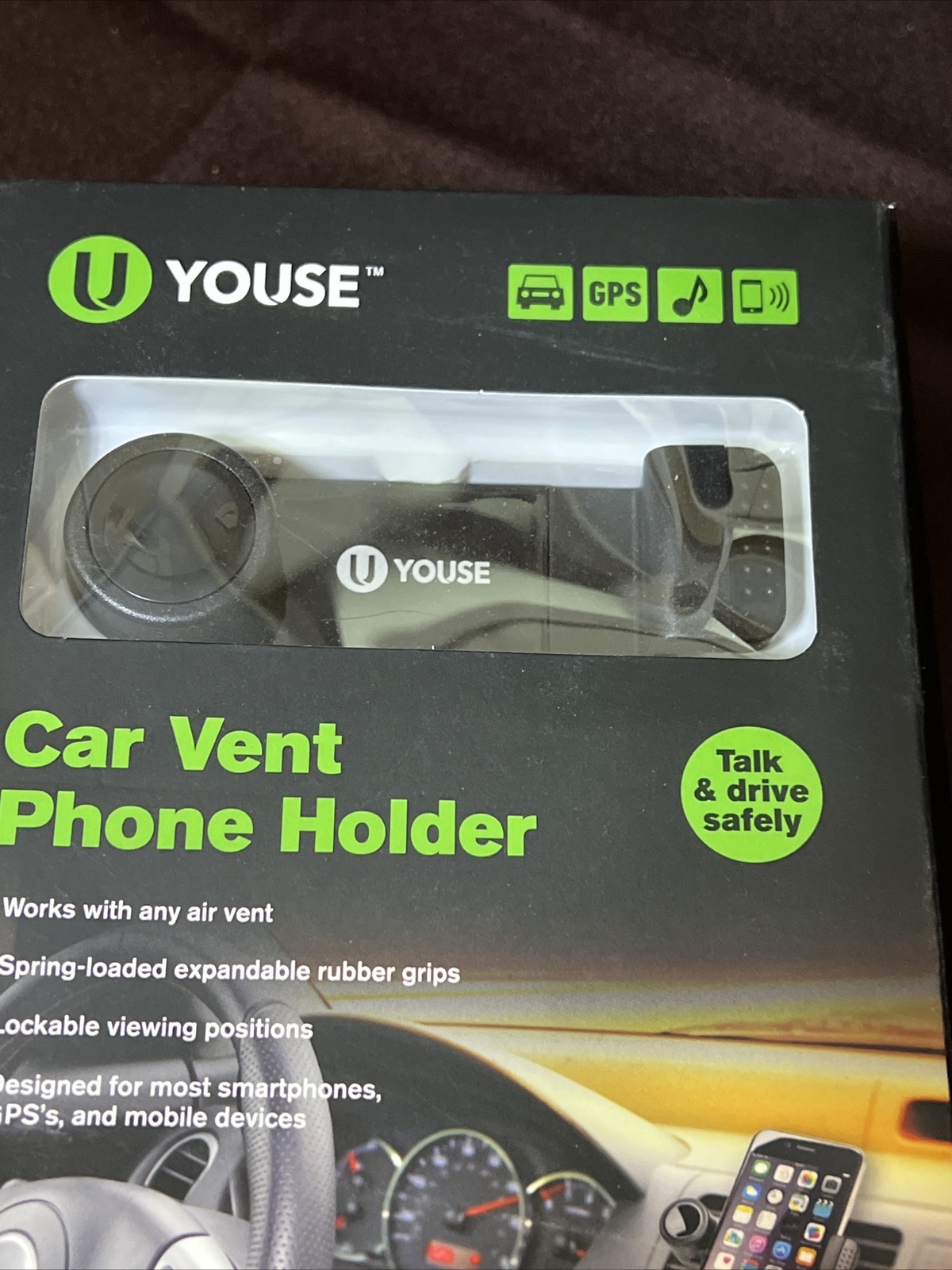 Youse Universal Car Vent Phone Holder for Smartphones GPS and Mobile