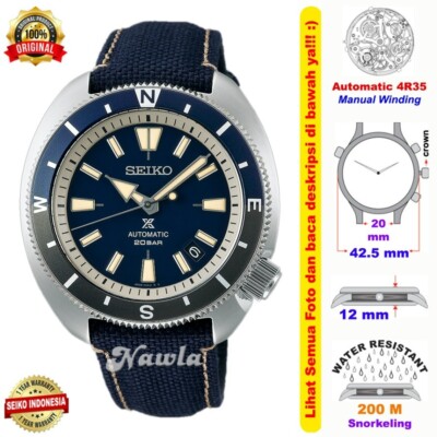Brand New Seiko Prospex SRPG15K1 Tortoise Sapphire Blue Automatic Nylon