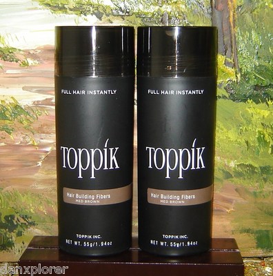 --2--Toppik Medium Brown Giant Size 55 gr or 1.94 oz NEW, FRESH! FASTEST SHIP! 