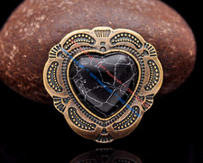 10 Stück Heart Concho Concha Nieten Biker Pferde Western Rodeo zum Schrauben
