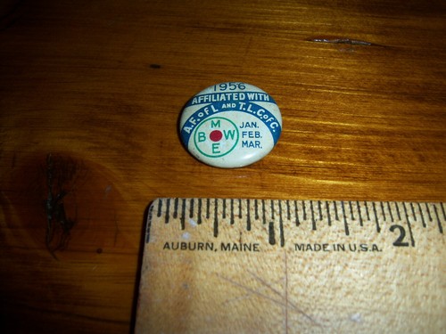 1956 A.F. of L. and T.L.C. of C. Union Pinback Button - Picture 2 of 3