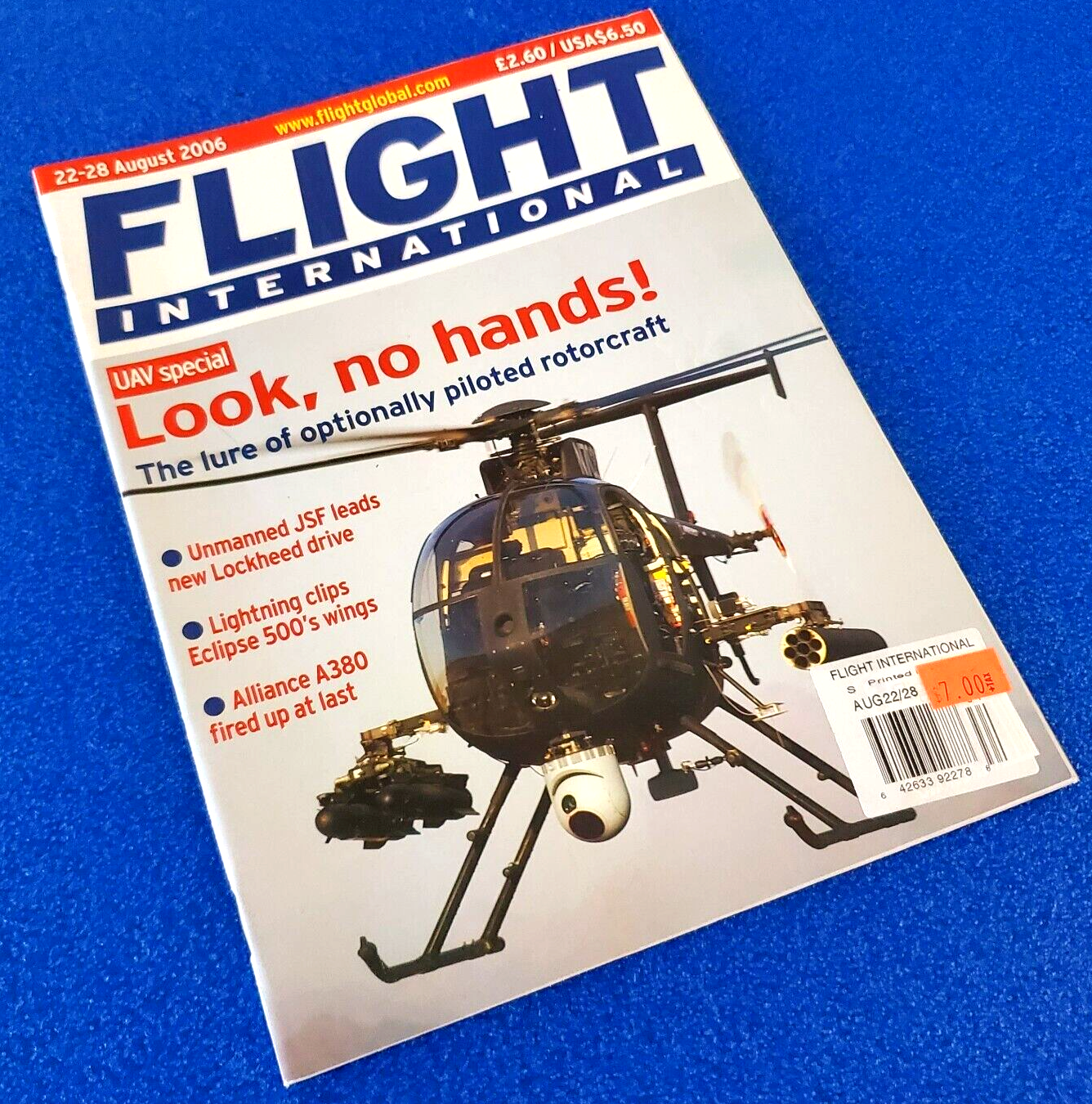 FLYING INTERNATIONAL: UAV SPECIAL LOOK, NO HANDS! AUGUST 2006 MAGAZINE