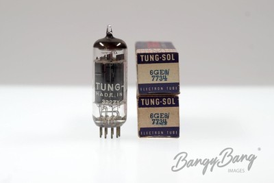 2 Vintage Tung-Sol 6GE8/7734 Triode Pentode  Audio Vacuum Tube Valve- Bangybang.