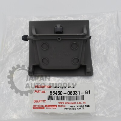 GENUINE TOYOTA 15-17 CAMRY ASH COLOR INSTRUMENT PANEL COIN HOLDER