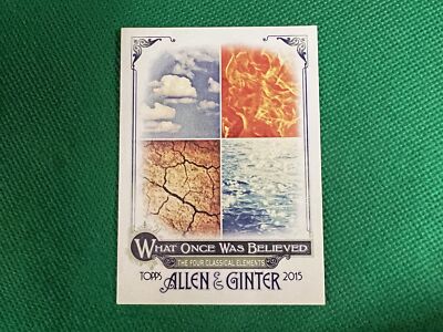 2015 Topps Allen and Ginter What Once Was Believed #WAS4 Four Classical Elements