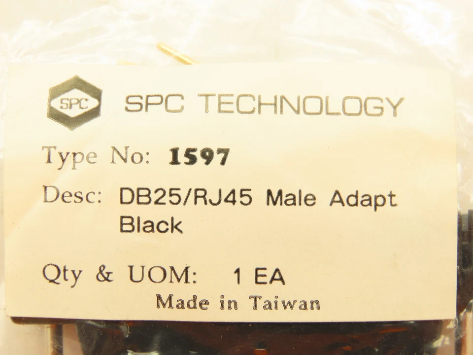 SPC 1597  DB25 Male to RJ45 Modular Telephone Adapter Connector  LOT OF 12 - Image 2 of 4