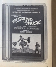 Vtg Julie Andrews Sound of Music Soundtrack RCA Stereo 8 Track Print Ad