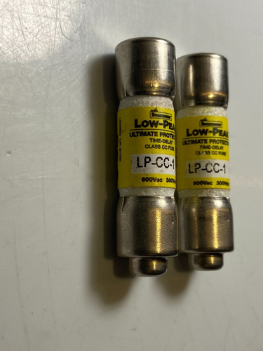 Fusibles de retardo de tiempo pico bajo (JUEGO DE 2) (1 amperio) Eaton Bussmann LP-CC-1 600VAC/300DC - Imagen 4 de 9