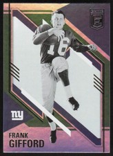 2021 Donruss Elite Green Frank Gifford #98 New York Giants