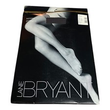 Lane Bryant Daysheer Pantyhose Size E Off Black NOS 100 Nylon USA 1970-90s VG