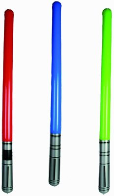 Aufblasbarer Leuchtstab 90 cm Blow Up Party Wars Kostüm Zubehör Säbel Spielzeug