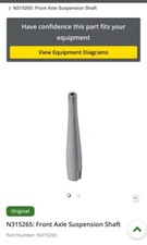 John Deere 4630 Front Axle Suspension Shaft N315265