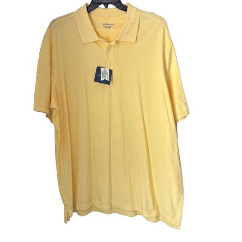 Croft & Barrow Big & Tall Men's Size 3XL Tall Signature Banana Color Polo NWT
