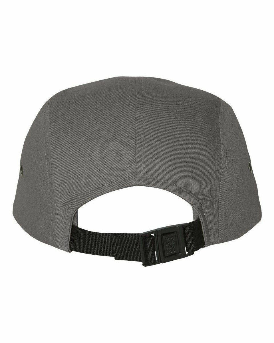 YuPoong Classic 7005 Plain 5 Panel Jockey Camper Cap Low Profile