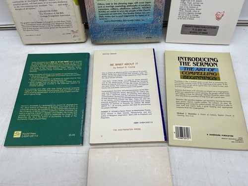 7 Religious Books Sermon Scripture Preaching Mass Evangelism Priesthood Ministry - Picture 9 of 11