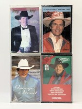 Vintage Lot Of 4 George Strait Cassette Tapes Login  It Up Lead On Greatest Hits