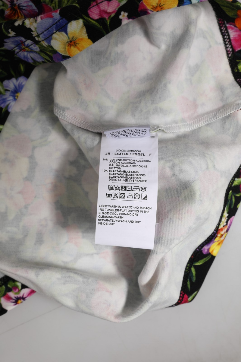Haut Manches Longues En Soie Dolce & Gabbana Enfants - Taille 12 Ans - Multicolore - Neuf Avec étiquettes