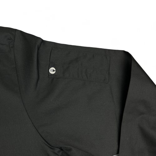Chef Works Chef Coat Adult LARGE Black Long Sleeve Uniform Jacket Cook Workwear - Picture 4 of 8