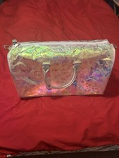 Holographic Iridescent Duffle Bag - Rainbow R...