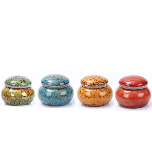 Small Urn for Human Ashes 1.6' Handicrafted Urn Beautiful Tiny Keepsake set of 4 - Picture 3 of 3