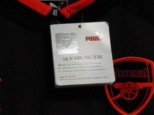 T-shirt nera Arsenal 2017 - 18 Wellbeck 23 età 9 - 10 anni CR8 MM 07 - Foto 2 di 5