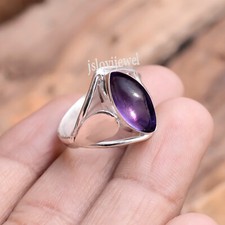 African Amethyst Gemstone 925 Sterling Silver Beautiful Ring Casual Gift Jewelry